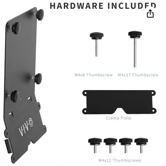 Black VESA adapter for iMac 24 - for monitor arm - Picture 4 of 5